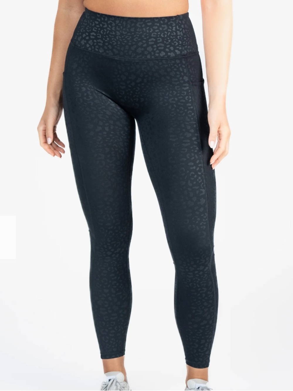 Senita Athletics Lux Repetition Leggings- Black Leopard - High-Waist
